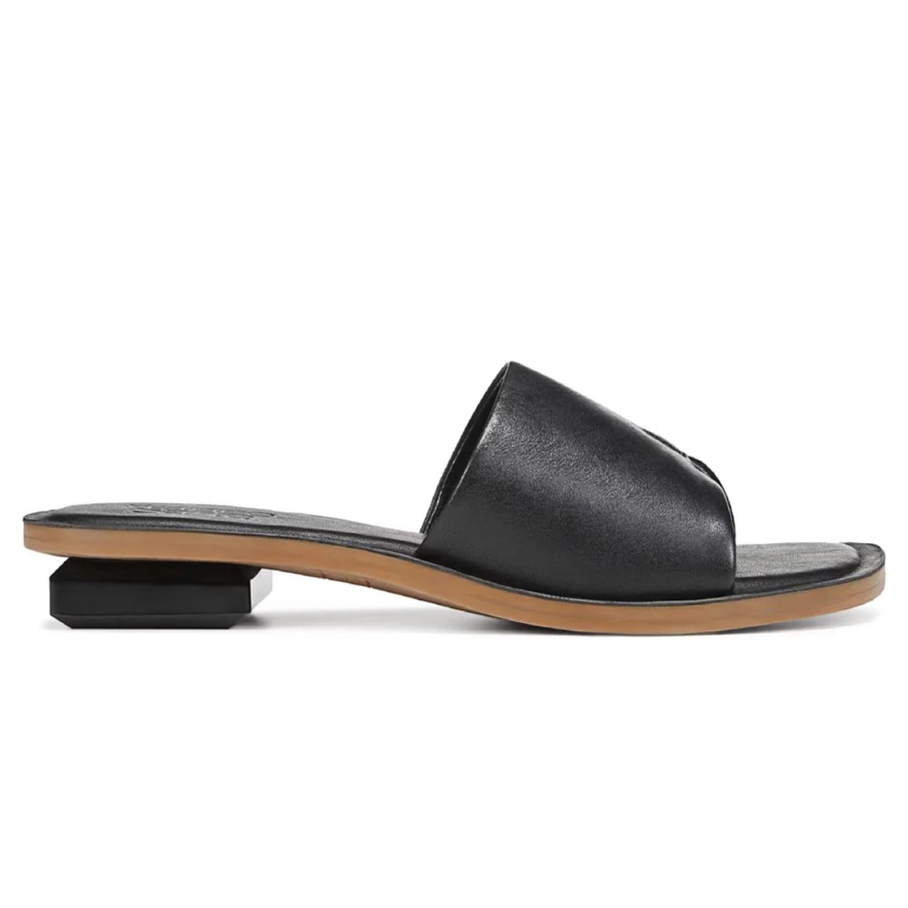 Franco Sarto Black Slide Sandals